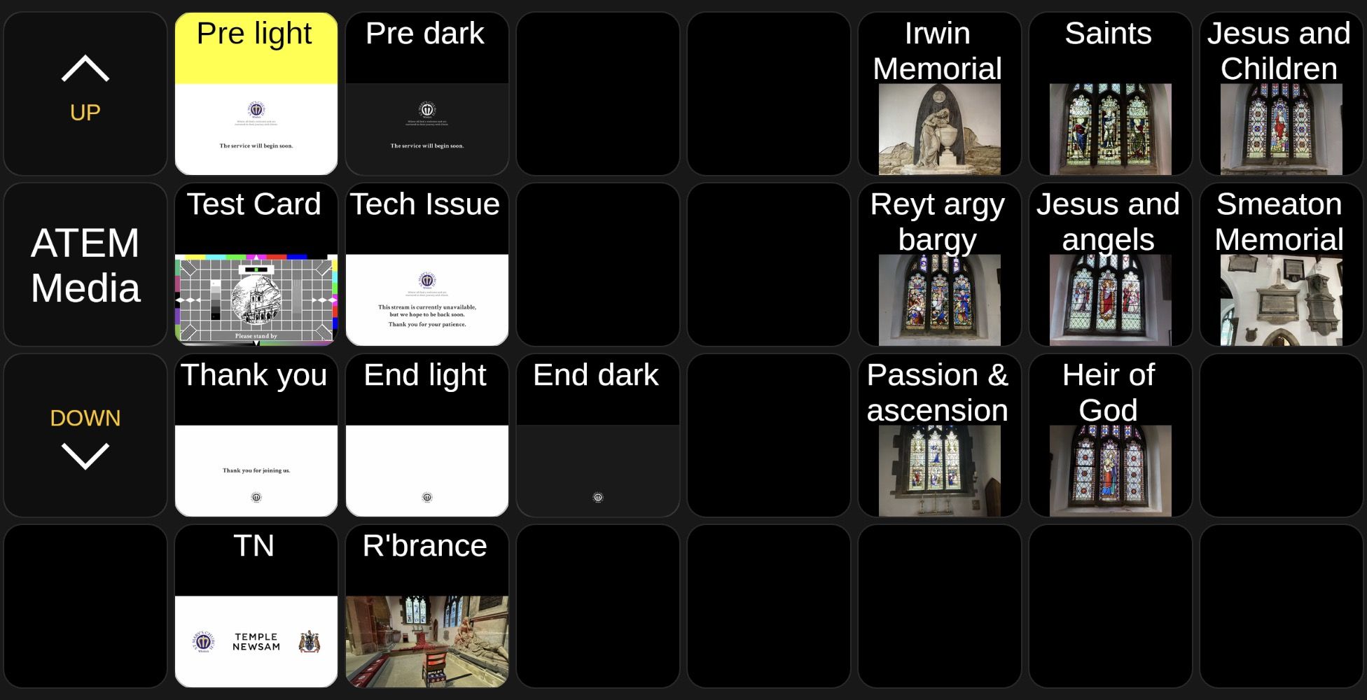 StreamDeck ATEM Media page